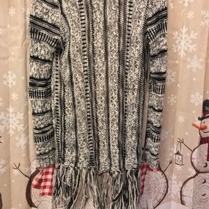 Black and white cardigan